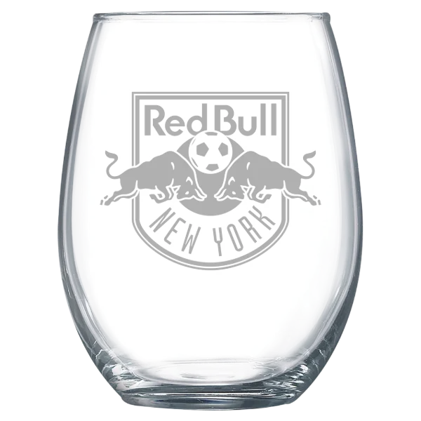Red Bull New York Polar Camel 15 oz. Stemless Wine Glass