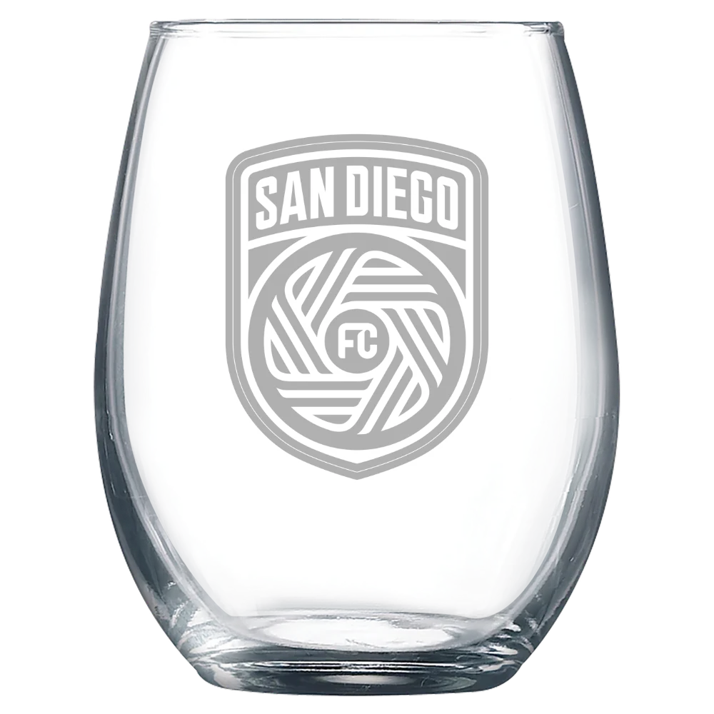 San Diego FC Polar Camel 9 oz. Stemless Wine Glass