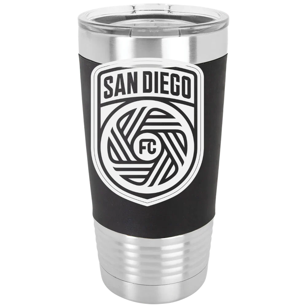 San Diego FC Polar Camel 20 oz. Silicone Grip Tumbler with Standard Lid