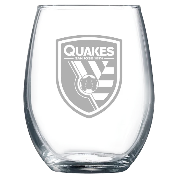 San Jose Earthquakes Polar Camel 9 oz. Stemless Wine Glass