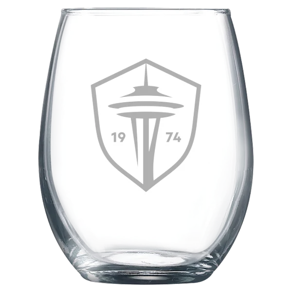 Seattle Sounders FC Polar Camel 9 oz. Stemless Wine Glass