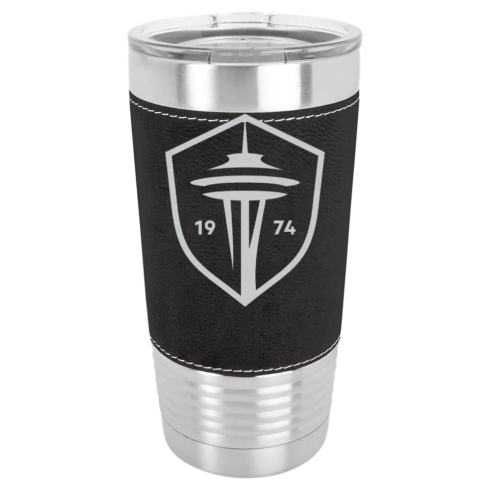 Seattle Sounders FC Polar Camel 20 oz. Leatherette Grip Tumbler with Standard Lid