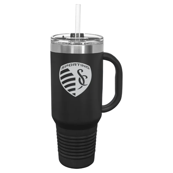 Sporting Kansas City Polar Camel 40 oz. Travel Mug with Snap Lid & Straw