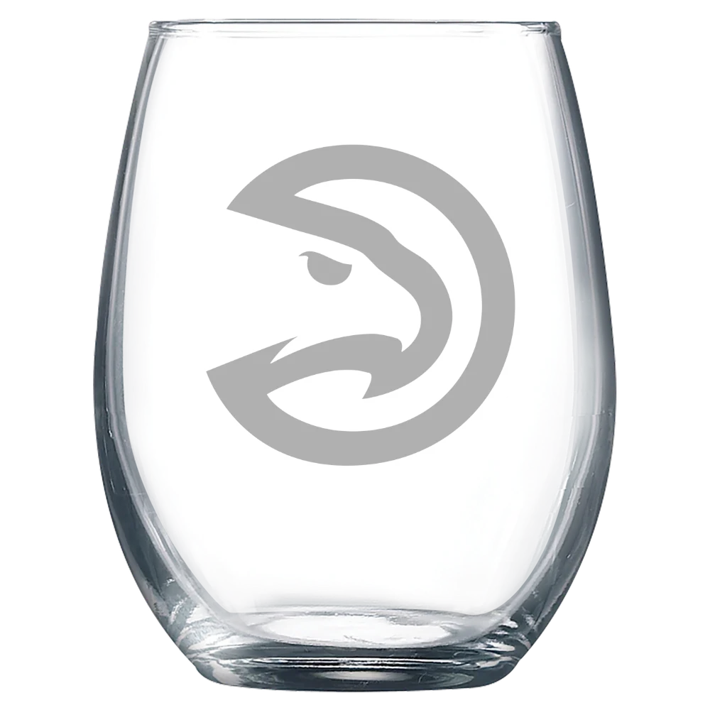 Atlanta Hawks Polar Camel 9 oz. Stemless Wine Glass