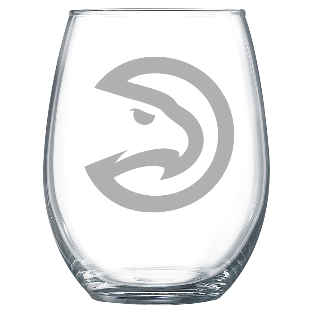 Atlanta Hawks Polar Camel 15 oz. Stemless Wine Glass