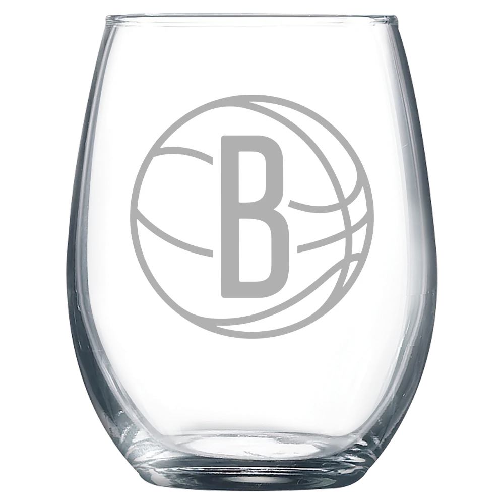 Brooklyn Nets Polar Camel 9 oz. Stemless Wine Glass