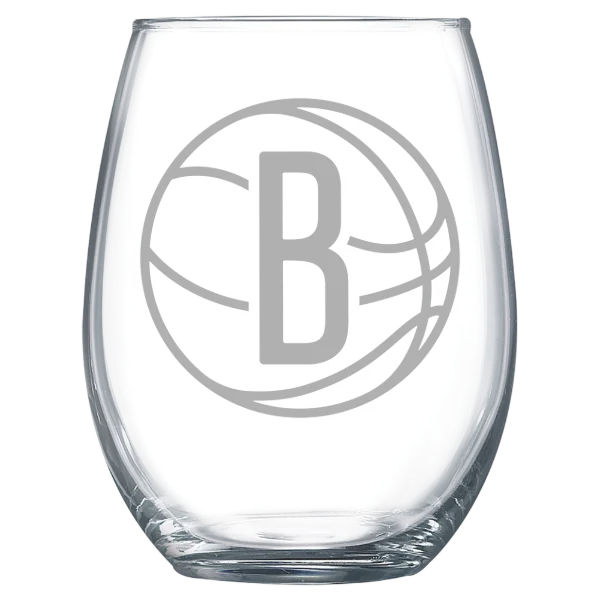 Brooklyn Nets Polar Camel 15 oz. Stemless Wine Glass