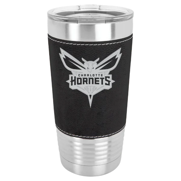 Charlotte Hornets Polar Camel 20 oz. Leatherette Grip Tumbler with Standard Lid