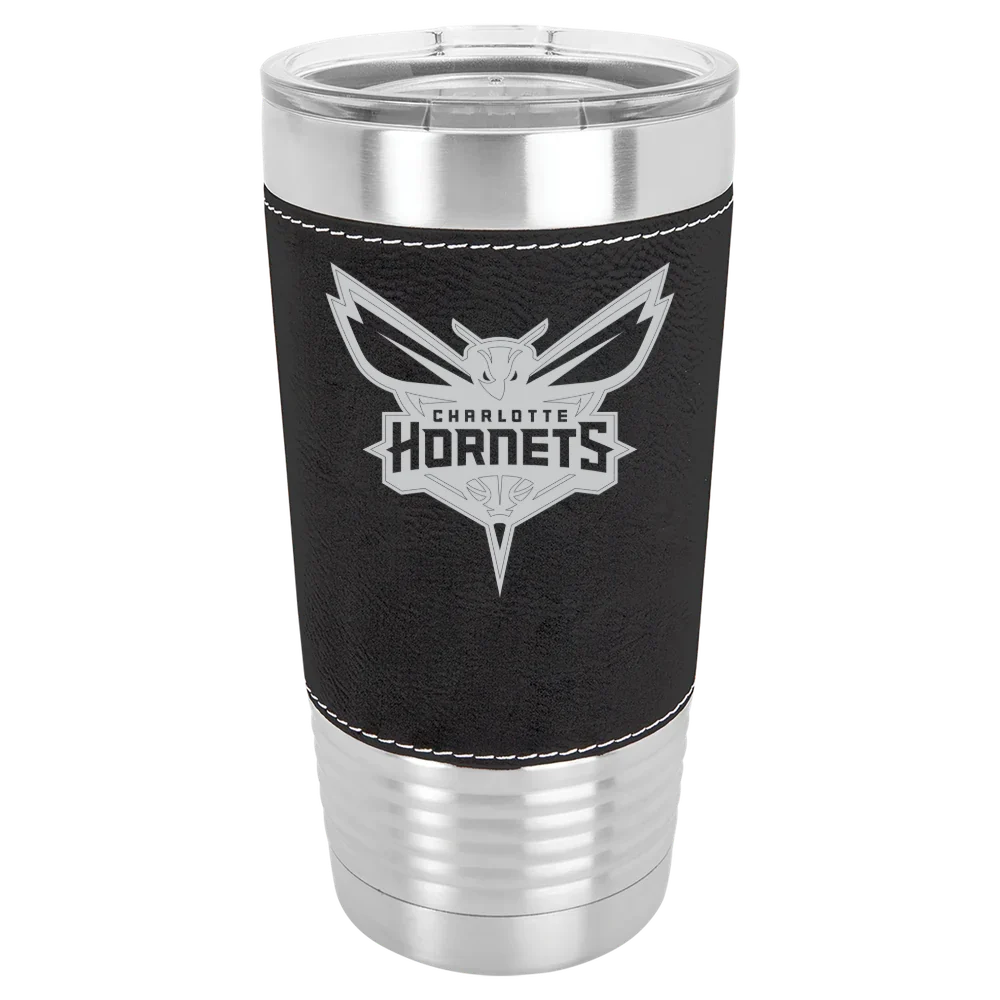 Charlotte Hornets Polar Camel 20 oz. Leatherette Grip Tumbler with Standard Lid