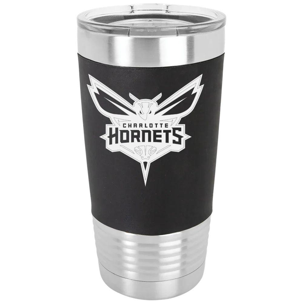Charlotte Hornets Polar Camel 20 oz. Silicone Grip Tumbler with Standard Lid