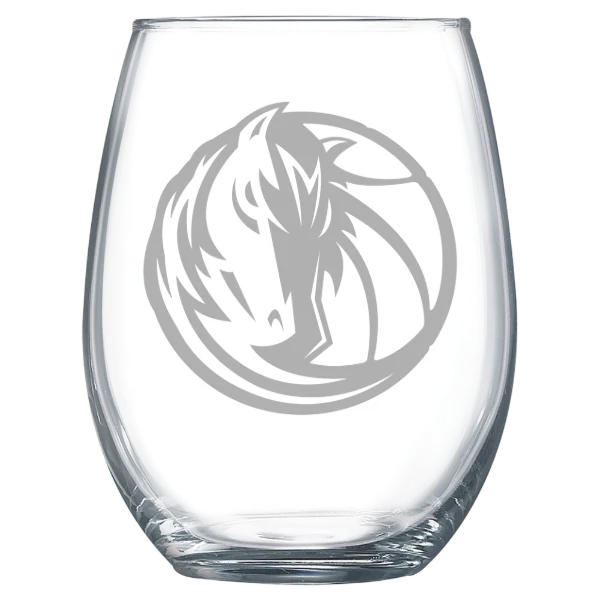 Dallas Mavericks Polar Camel 15 oz. Stemless Wine Glass