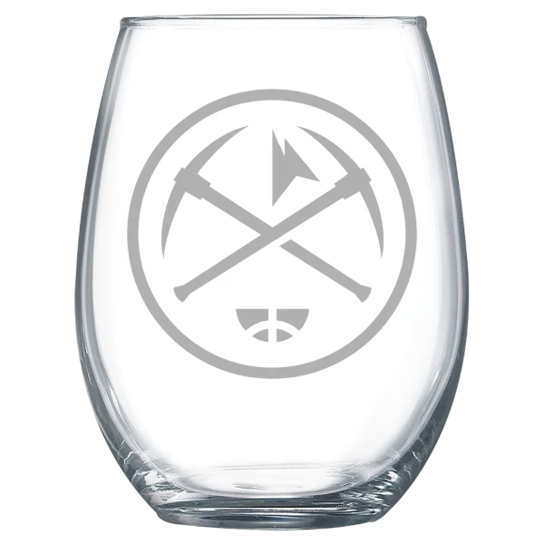 Denver Nuggets Polar Camel 15 oz. Stemless Wine Glass