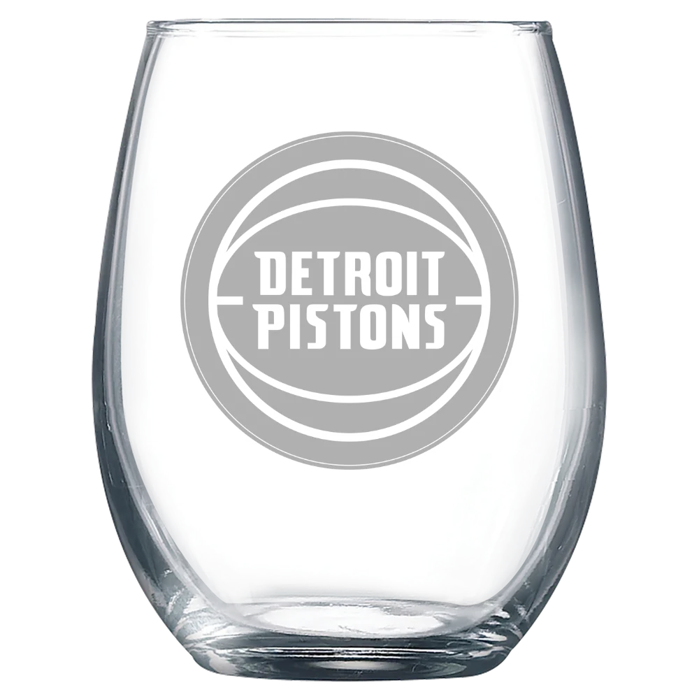 Detroit Pistons Polar Camel 9 oz. Stemless Wine Glass