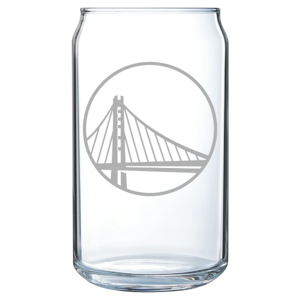 Golden State Warriors Polar Camel 16 oz. Can Glass