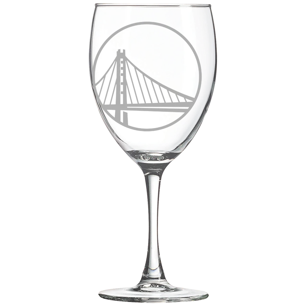Golden State Warriors Polar Camel 10 1/2 oz. Wine Glass