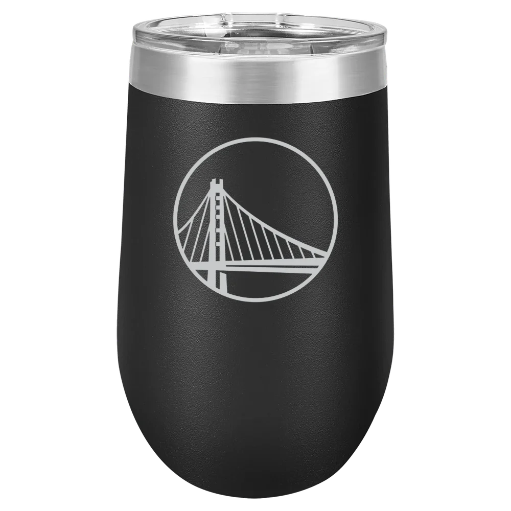 Golden State Warriors Polar Camel 16 oz. Stemless Wine Tumbler
