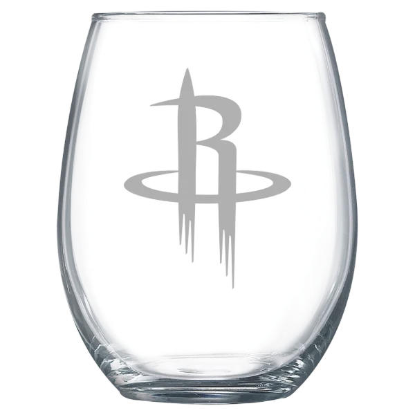 Houston Rockets Polar Camel 15 oz. Stemless Wine Glass