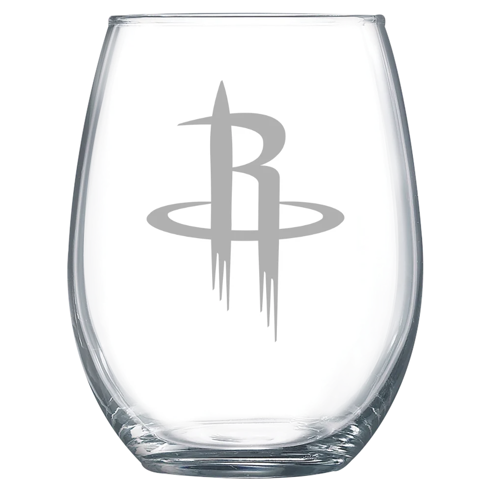Houston Rockets Polar Camel 15 oz. Stemless Wine Glass