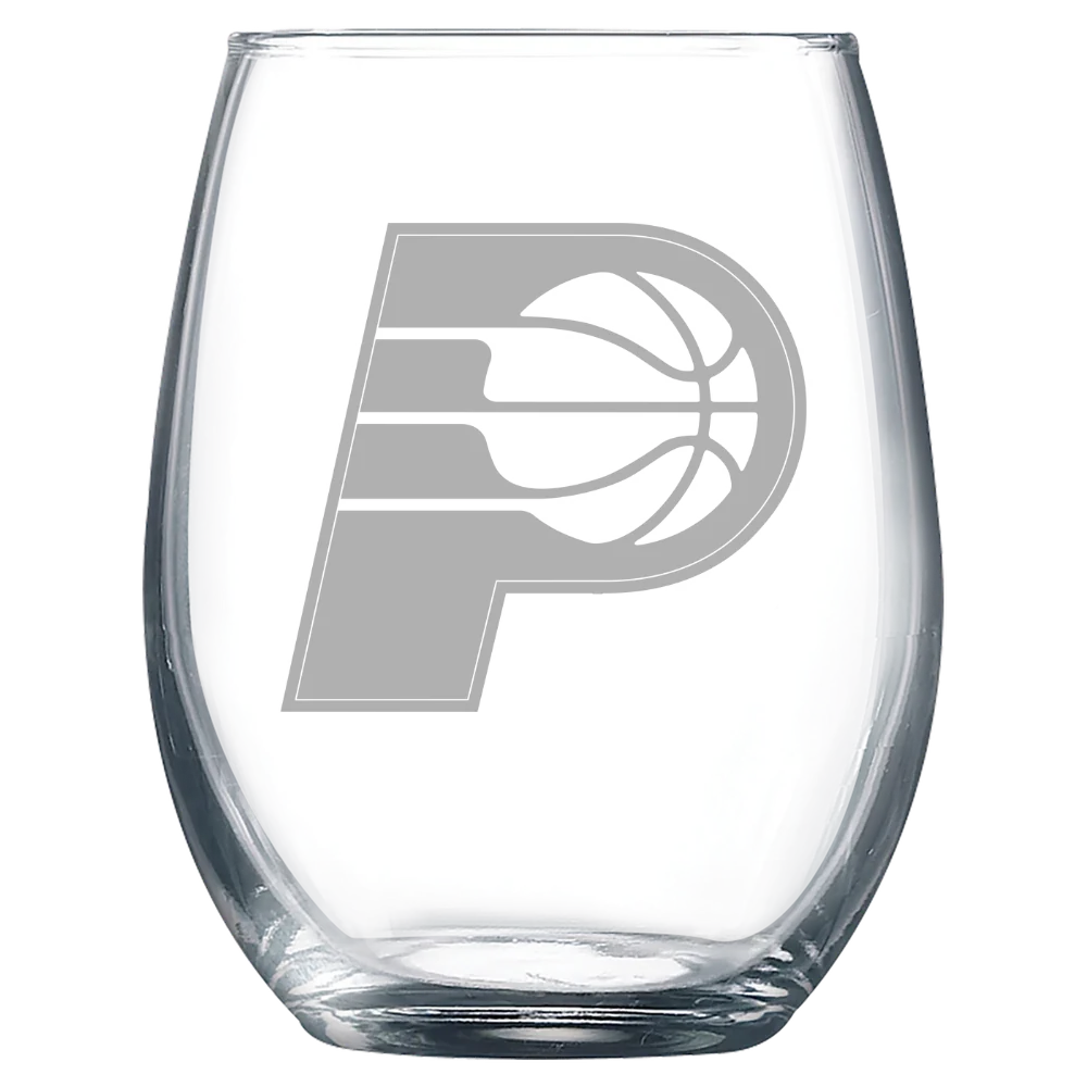 Indiana Pacers Polar Camel 9 oz. Stemless Wine Glass