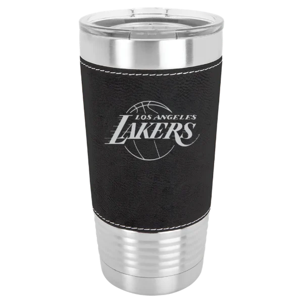Los Angeles Lakers Polar Camel 20 oz. Leatherette Grip Tumbler with Standard Lid