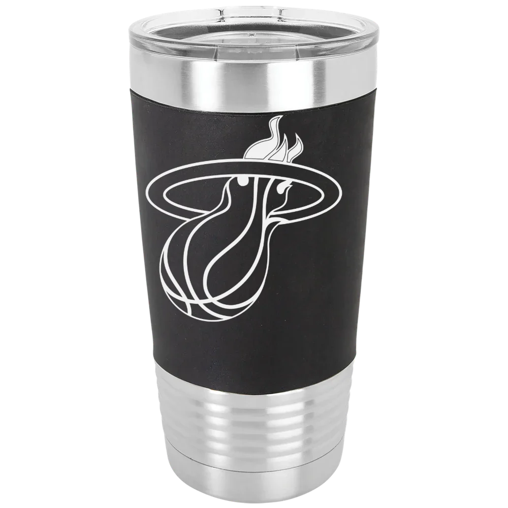 Miami Heat Polar Camel 20 oz. Silicone Grip Tumbler with Standard Lid