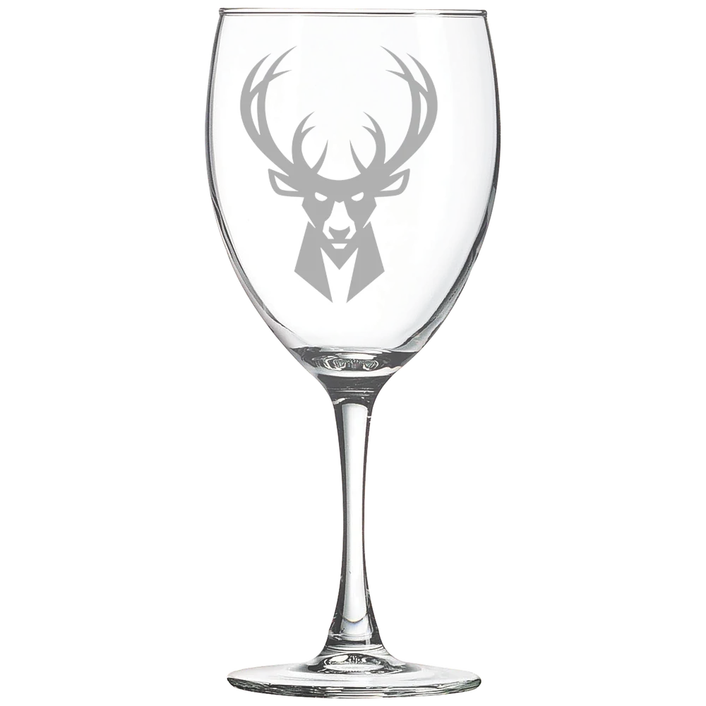 Milwaukee Bucks Polar Camel 10 1/2 oz. Wine Glass