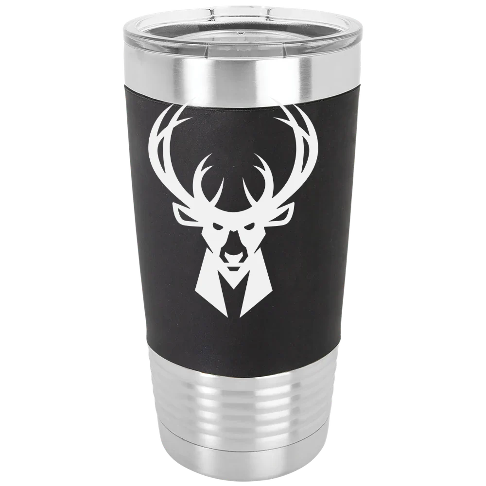 Milwaukee Bucks Polar Camel 20 oz. Silicone Grip Tumbler with Standard Lid