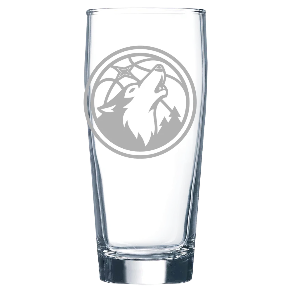 Minnesota Timberwolves Polar Camel 16 oz. Willi Becher Beer Glass
