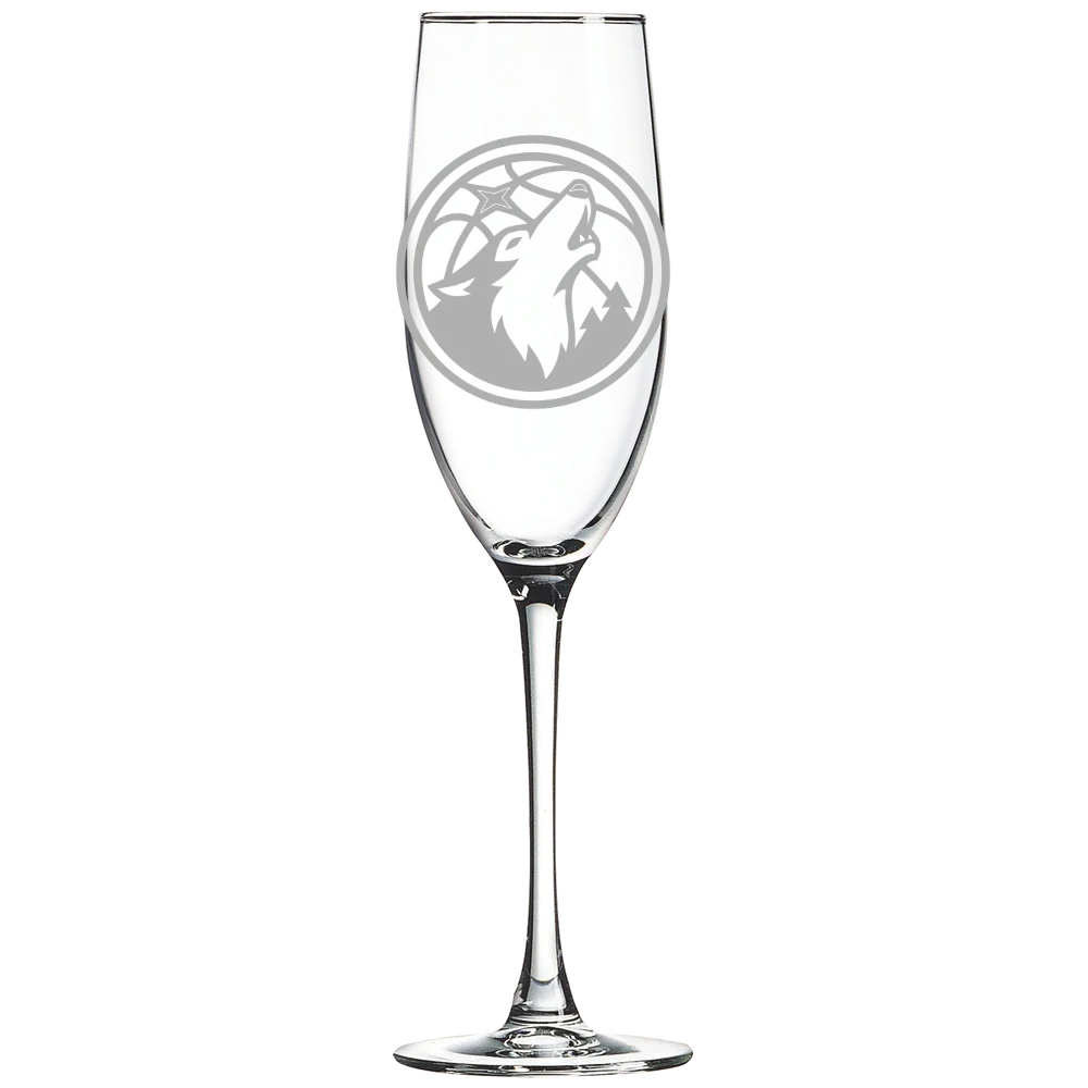 Minnesota Timberwolves Polar Camel 8 oz. Champagne Flute