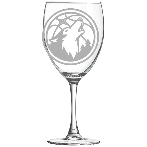 Minnesota Timberwolves Polar Camel 10 1/2 oz. Wine Glass