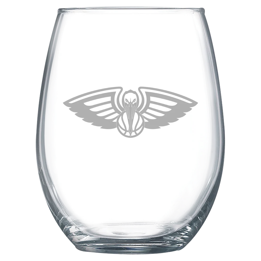 New Orleans Pelicans Polar Camel 15 oz. Stemless Wine Glass