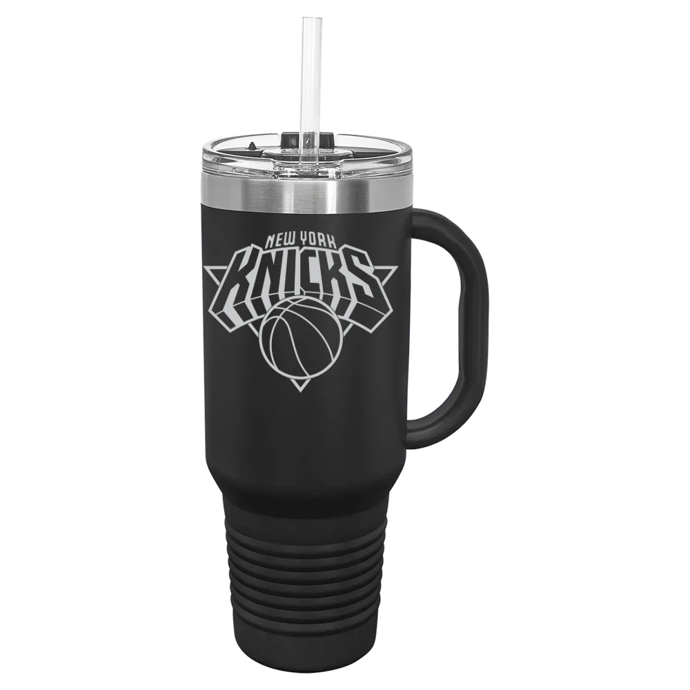 New York Knicks Polar Camel 40 oz. Travel Mug with Snap Lid & Straw