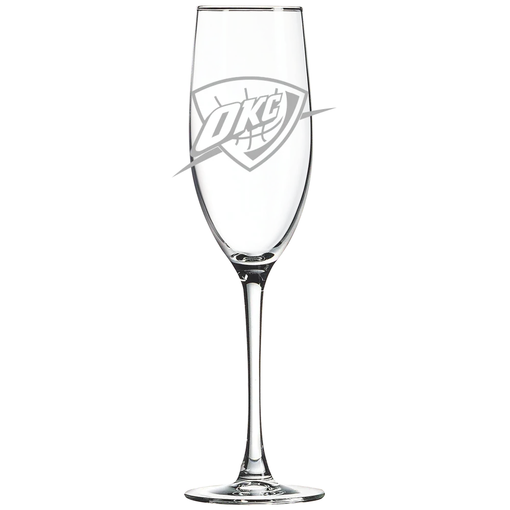 Oklahoma City Thunder Polar Camel 8 oz. Champagne Flute