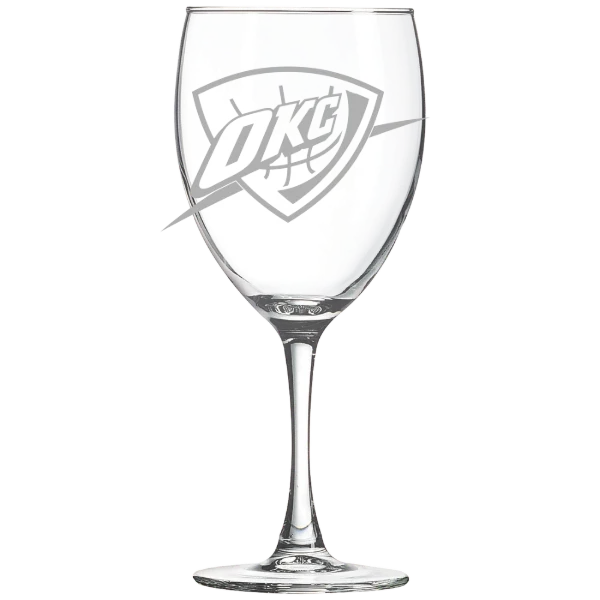 Oklahoma City Thunder Polar Camel 10 1/2 oz. Wine Glass