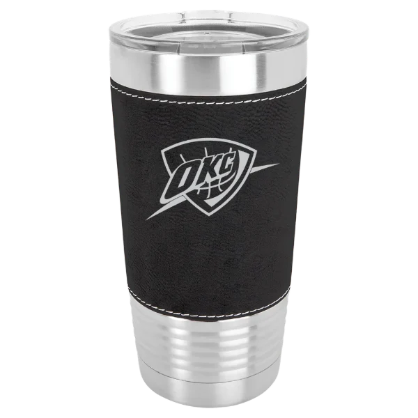 Oklahoma City Thunder Polar Camel 20 oz. Leatherette Grip Tumbler with Standard Lid