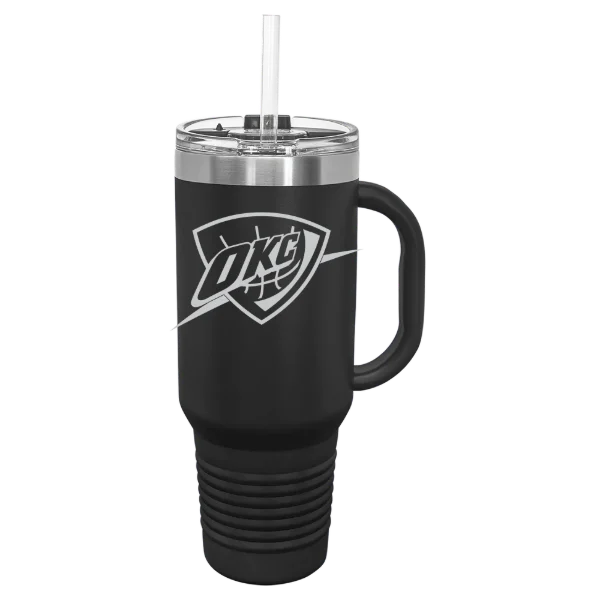 Oklahoma City Thunder Polar Camel 40 oz. Travel Mug with Snap Lid & Straw