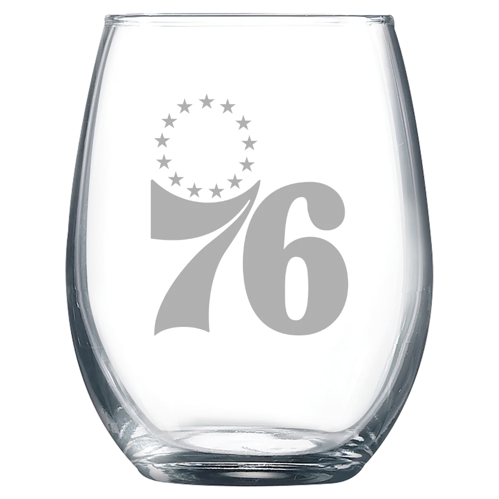 Philadelphia 76ers Polar Camel 9 oz. Stemless Wine Glass