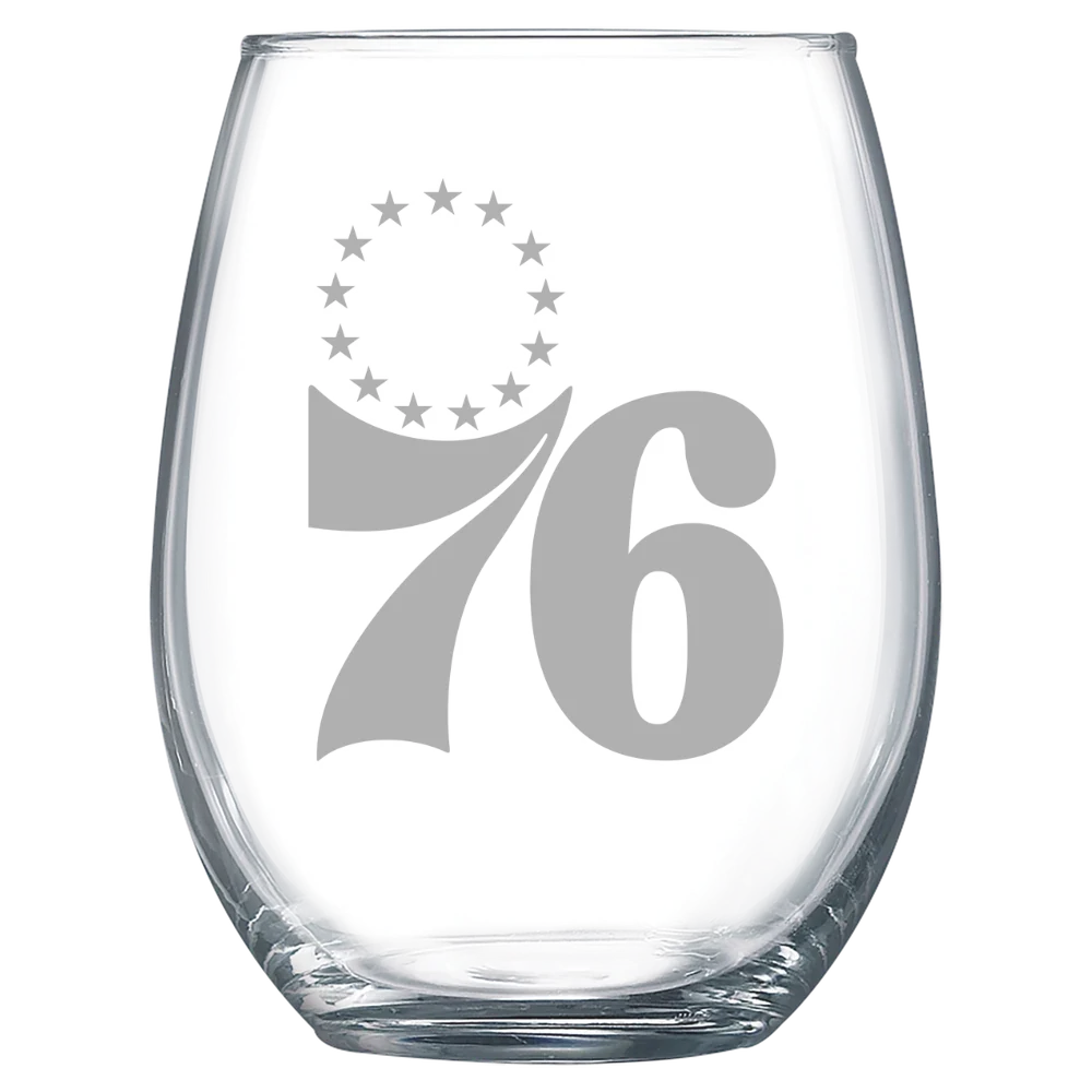 Philadelphia 76ers Polar Camel 15 oz. Stemless Wine Glass