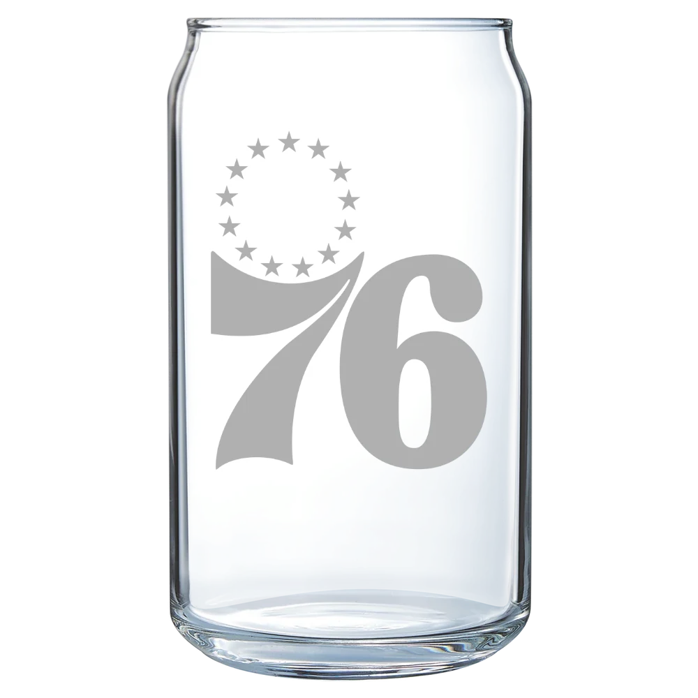 Philadelphia 76ers Polar Camel 16 oz. Can Glass