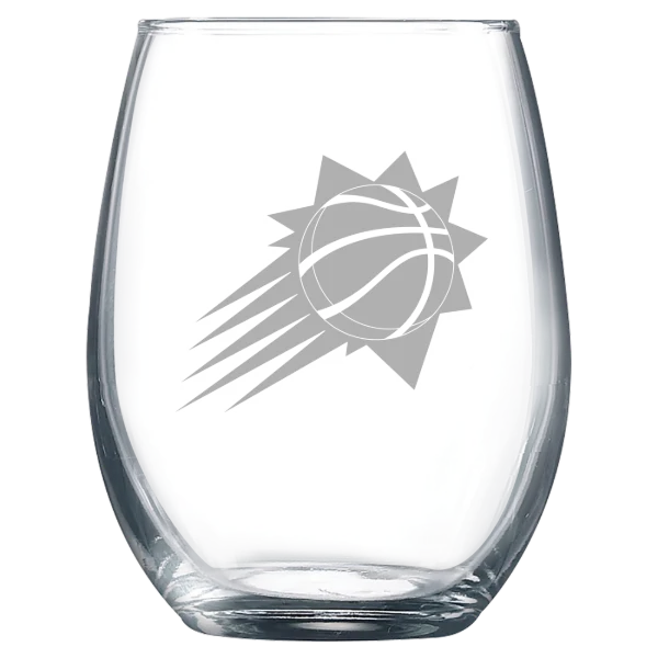 Phoenix Suns Polar Camel 9 oz. Stemless Wine Glass