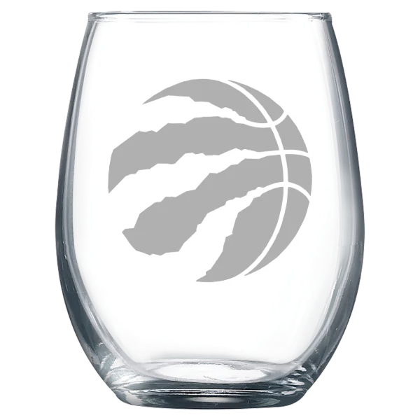 Toronto Raptors Polar Camel 9 oz. Stemless Wine Glass