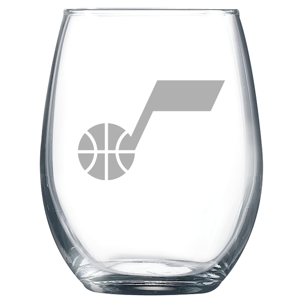 Utah Jazz Polar Camel 9 oz. Stemless Wine Glass
