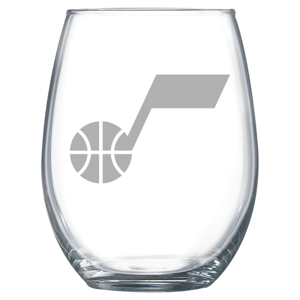 Utah Jazz Polar Camel 15 oz. Stemless Wine Glass