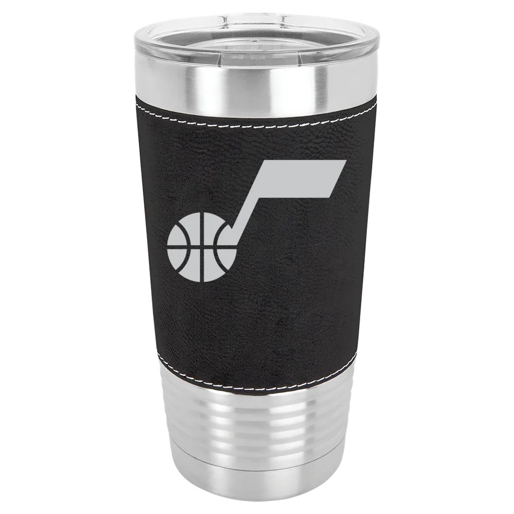 Utah Jazz Polar Camel 20 oz. Leatherette Grip Tumbler with Standard Lid