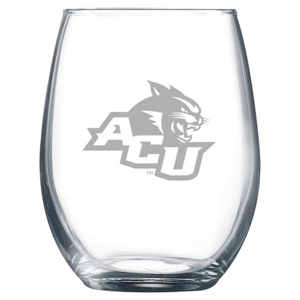 Abilene Christian University Polar Camel 9 oz. Stemless Wine Glass