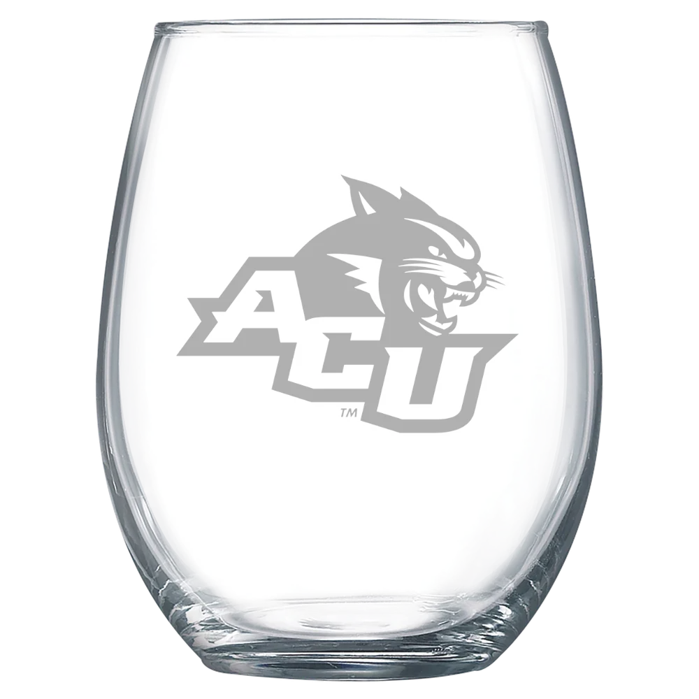 Abilene Christian University Polar Camel 15 oz. Stemless Wine Glass