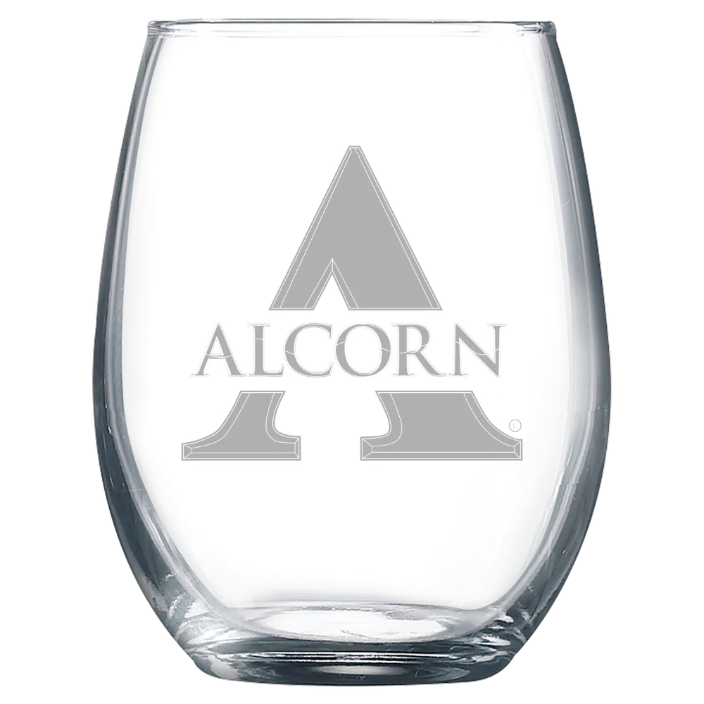 Alcorn State University Polar Camel 9 oz. Stemless Wine Glass