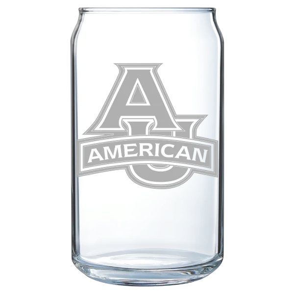 American University Polar Camel 16 oz. Can Glass