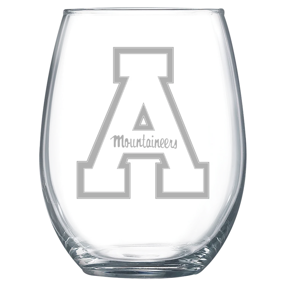 Appalachian State University Polar Camel 15 oz. Stemless Wine Glass