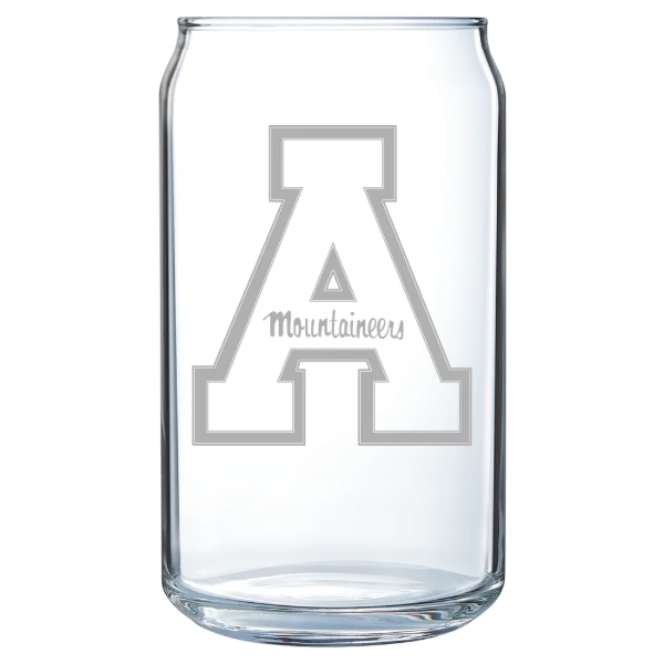 Appalachian State University Polar Camel 16 oz. Can Glass